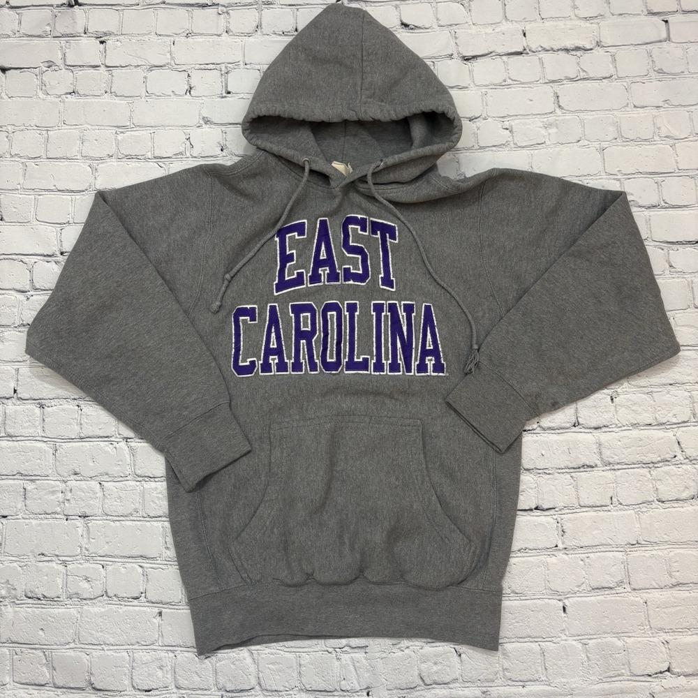 Vintage MV Sport Pro-Weave East Carolina University Hoodie Adult Size Small Vtg